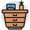 Drawers Table Bureau Drawers Desk Icon