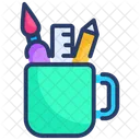 Brush Cup Drawing Icon
