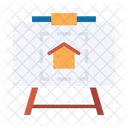 Drawing Board Home Planning Home Plan Icon