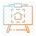 Drawing Board Home Planning Home Plan Icon