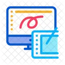 Drawing Tablet Computer Icon