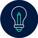 Drawing Idea Neon Glow Icon