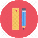 Ruler Scale Pencil Icon