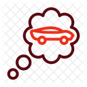 Dream Car Thinking Vehicle Loan Icon
