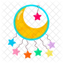 Moon Stickers Sleeping Stickers Night Stickers Icon