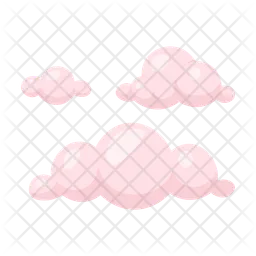 Dreamy pink clouds  Icon