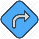 Navigation Standort Abbiegen Symbol