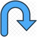 Navigation Standort Abbiegen Symbol