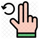 Drehen Hand Hande Und Gesten Symbol