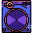 Plattenspieler Musik Vinyl Symbol