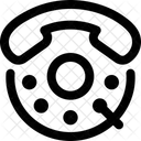 Drehwahlscheibe Drehwahlscheibe Wahltastenfeld Symbol