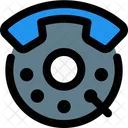 Drehwahlscheibe Drehwahlscheibe Wahltastenfeld Symbol