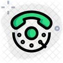 Drehwahlscheibe Drehwahlscheibe Wahltastenfeld Symbol