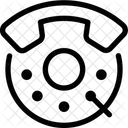 Drehwahlscheibe Drehwahlscheibe Wahltastenfeld Symbol