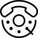 Drehwahlscheibe Drehwahlscheibe Wahltastenfeld Symbol