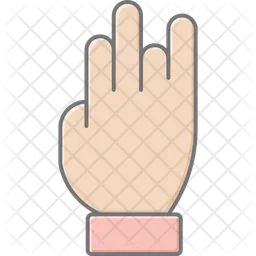 Drei Finger  Symbol