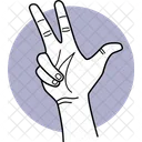 Drei Finger  Symbol