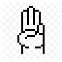 Drei Finger  Symbol