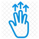 Drei-Finger-Touch  Symbol