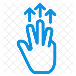 Drei-Finger-Touch  Symbol