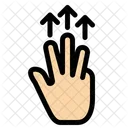 Drei-Finger-Touch  Symbol