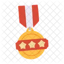 Drei-Sterne-Medaille  Symbol