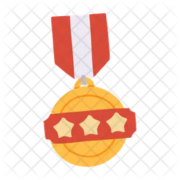 Drei-Sterne-Medaille  Symbol