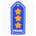 Drei-Sterne-Polizeirang  Symbol