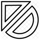 Geometrie Geodreieck Mass Symbol