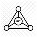 Netzwerkdiagramm Binarbaum Verbundenes Diagramm Symbol