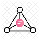 Netzwerkdiagramm Binarbaum Verbundenes Diagramm Symbol