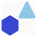 Dreieck und Polygon  Symbol