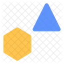 Dreieck und Polygon  Symbol