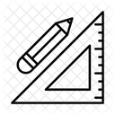 Dreiecklineal Lineal Messwerkzeug Symbol