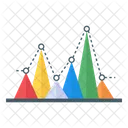 Pyramidendiagramm Grafische Darstellung Datenvisualisierung Symbol