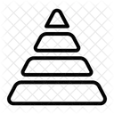 Dreiecksdiagramm Pyramidendiagramm Pyramidengraph Symbol