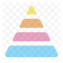 Dreiecksdiagramm Pyramidendiagramm Pyramidengraph Symbol