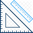 Dreieckiges Lineal  Symbol