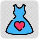 Valentine Day Heart Dress Icon