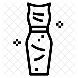 Dress Icon - Download in Line Style