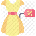 Dress Discount Garment Icon