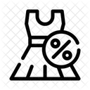Dress discount  Icon