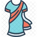 Dress Saree Robes Icon