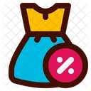 Dress Discount Percent Icon