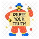 Dress Your Truth Authenticity Activism Icon