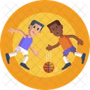 Basketball Dribbling Dribbeln Spieler Dribbling Symbol