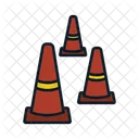 Dribbling cones  Icon