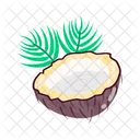 Coconut Stickers Coconut Fruit Tropical Fruit Icon