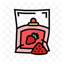 Dried strawberry  Icon