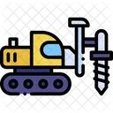 Drill Machine Heavy Vehicle Icon